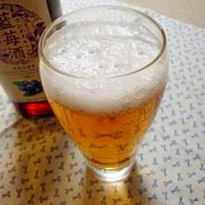 ブルーベリービールカクテル